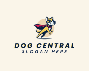 Cartoon Superhero Dog  logo design