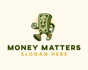 Cartoon Cash Money logo design