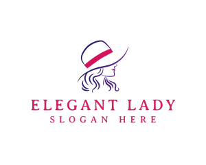 Elegant Lady Hat logo design