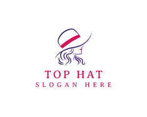 Elegant Lady Hat logo design