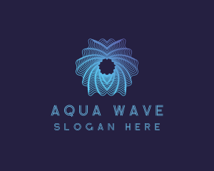 Gradient Waves Business logo design