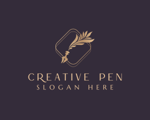 Elegant Quill Writer logo