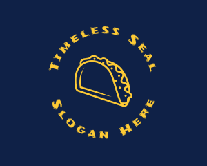 Mexican Taco Snack logo design