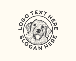 Labrador Dog Pet logo