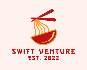 Wanton Noodle Soup Bowl logo design