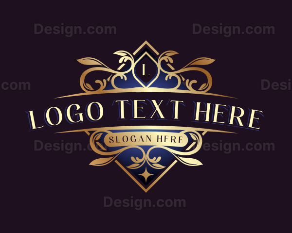 Floral Luxury Crest Logo