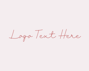 Feminine fashion Signature logo