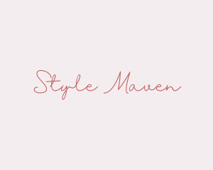 Feminine fashion Signature logo design