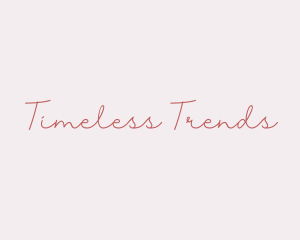 Feminine fashion Signature logo