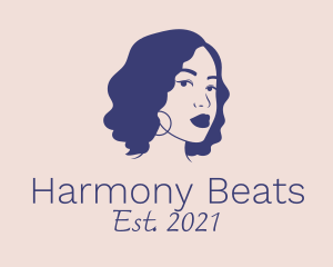 Beauty Woman Hairstylist logo