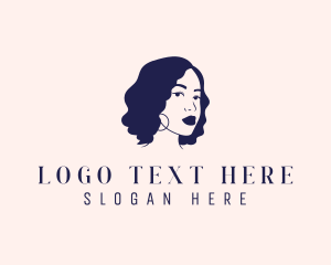 Beauty Woman Hairstylist logo