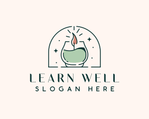 Aesthetic Candle Wellness logo design