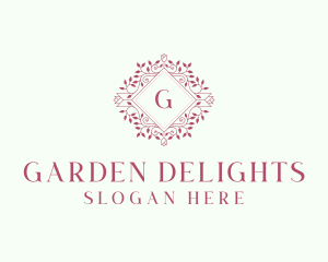 Floral Garden Spa logo design