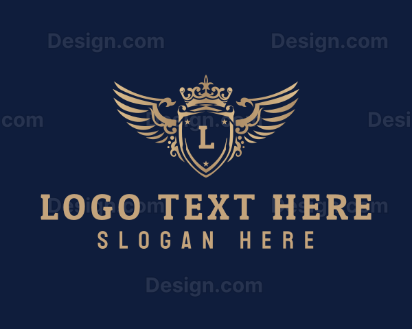 Luxurious Crown Shield Logo