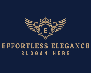 Luxurious Crown Shield logo design