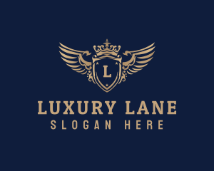 Luxurious Crown Shield logo design