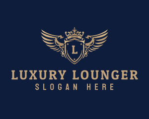 Luxurious Crown Shield logo design