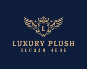 Luxurious Crown Shield logo design