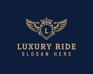 Luxurious Crown Shield logo design