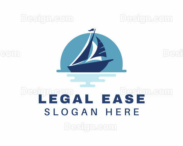 Sailing Sea Yacht Logo