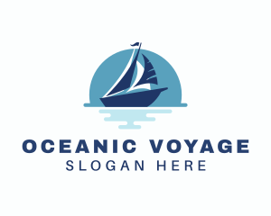 Sailing Sea Yacht  logo design