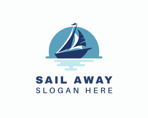 Sailing Sea Yacht  logo design