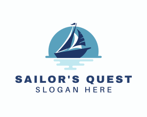 Sailing Sea Yacht  logo design