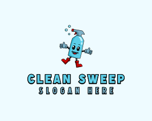 Spray Cleaning Sanitation logo design