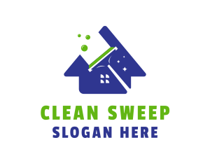 Home Cleaning Wiper logo design