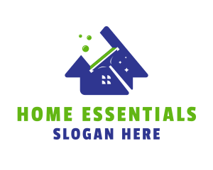 Home Cleaning Wiper logo design