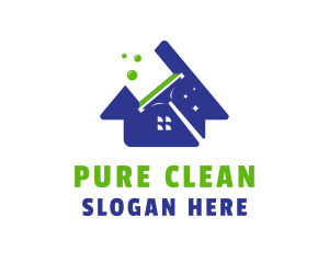Home Cleaning Wiper logo design