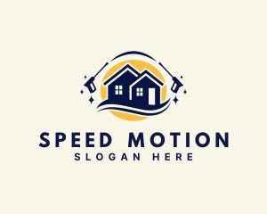 Pressure Washer House Sprayer logo design