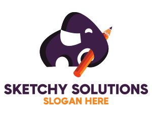Kindergarten Elephant Pencil logo