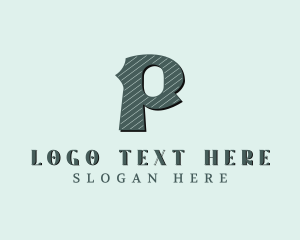 Stylish Brand Letter P logo