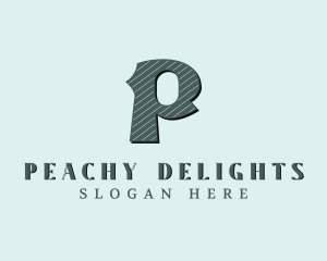 Stylish Brand Letter P logo design