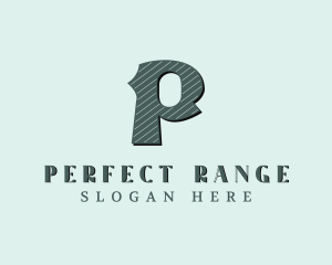 Stylish Brand Letter P logo design