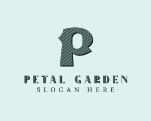 Stylish Brand Letter P logo design