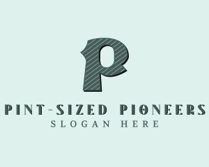 Stylish Brand Letter P logo design