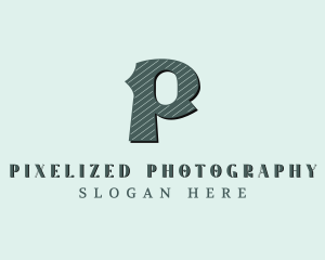 Stylish Brand Letter P logo design