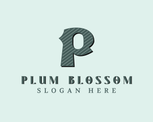 Stylish Brand Letter P logo design