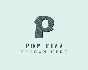 Stylish Brand Letter P logo design