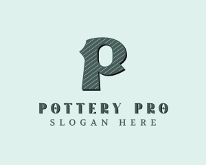 Stylish Brand Letter P logo design