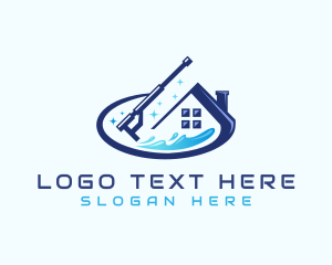 Pressure Washing Water Splash logo