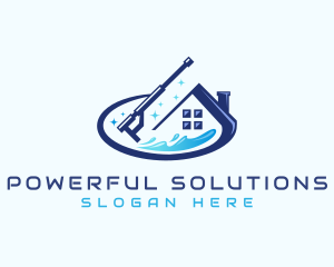 Pressure Washing Water Splash logo design