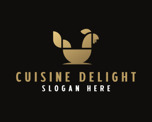 Golden Chicken Cuisine logo design