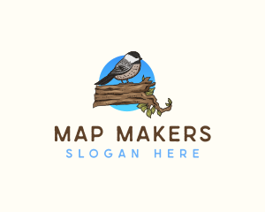 Massachusetts Chickadee Bird logo design