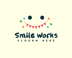 Fun Party Confetti logo design