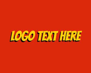 Yellow Comic Book Logo