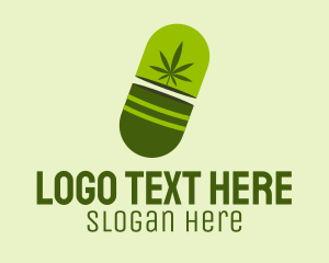 Green Weed Pill logo