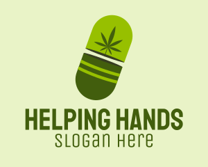 Green Weed Pill logo